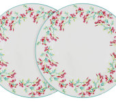 Набор из 2-х обеденных тарелок Цветущий горошек