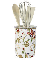 Банка-подставка с кухонными инструментами (3 лопатки, 1 венчик) Кардинал