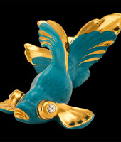 Статуэтка "Золотая рыбка" бирюзовая, Ahura