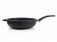 411.28 Сковорода глубокая с антипригарным покрытием, 28 см, литой алюминий с алмазным порошком, черный item