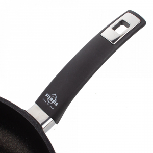 411.28 Сковорода глубокая с антипригарным покрытием, 28 см, литой алюминий с алмазным порошком, черный item