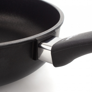 411.28 Сковорода глубокая с антипригарным покрытием, 28 см, литой алюминий с алмазным порошком, черный item