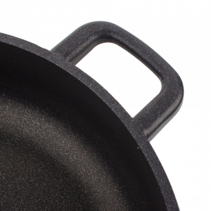 411.28 Сковорода глубокая с антипригарным покрытием, 28 см, литой алюминий с алмазным порошком, черный item