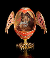 Яйцо-икона Божья матерь, розовое, Credan S.A., 350080