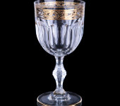Набор бокалов для белого вина "Columbia Gold", стекло с позолотой, Timon, Италия