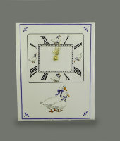 Часы настенные кухонные Мэри-Энн "Гуси", 0807, Leander