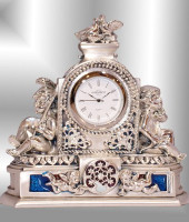 Настольные часы с "Ангелами", h 12 cm ORO452