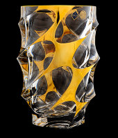 Ваза "Calypso Gold" с золотом, хрусталь, Bohemia Jihlava