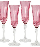 Набор: 6 бокалов для шампанского Адажио - розовая
