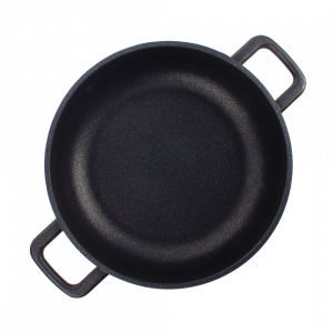 413.24 Сотейник с двумя ручками с антипригарным покрытием, 24 см, литой алюминий с алмазным порошком, черный item
