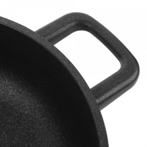 413.24 Сотейник с двумя ручками с антипригарным покрытием, 24 см, литой алюминий с алмазным порошком, черный item