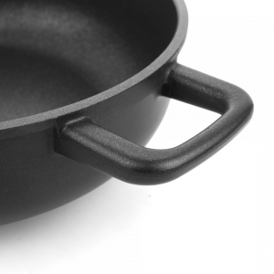 413.24 Сотейник с двумя ручками с антипригарным покрытием, 24 см, литой алюминий с алмазным порошком, черный item