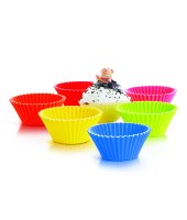 Набор для кексов из 6 силиконовых форм, Silicone Zone  