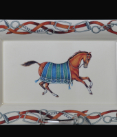 Блюдо прямоугольное "Лошади", 10144, San Marco