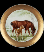 Декоративная тарелка "Лошади", 1162/0/1515-2, Anton Weidl Gloria