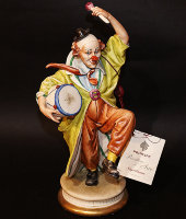 Статуэтка "Клоун с барабаном", Porcellane Principe