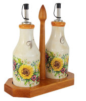 Набор из 2-х бутылок на подставке "Подсолнухи Италии", LCS          