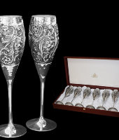 Набор для шампанского из 6 бокалов "SHEFFIELD", Chinelli