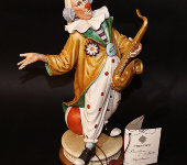 Статуэтка "Клоун с саксофоном", Porcellane Principe