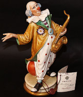 Статуэтка "Клоун с саксофоном", Porcellane Principe