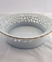 Прорезная тарелка, Hollohaza Porcelain 