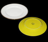 Набор из 6-ти десертных тарелок "Классика", цвет декора: золотой + желтый, упаковк GS2-002/GGK-L-PL3