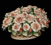 Статуэтка "Розы", 2010/6/cream, Artigiano Capodimonte