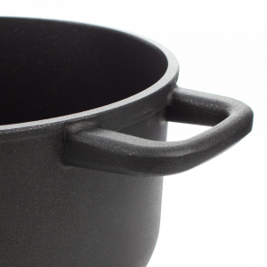 415.20 Кастрюля с антипригарным покрытием, 20 см, 3.5 л, литой алюминий с алмазным порошком, черный item