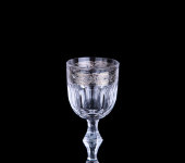 Набор рюмок для водки/ликера "Columbia Platina", стекло с серебрением, Timon, Италия