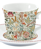 Чашка с блюдцем (кремовый) Уильям Моррис в подарочной упаковке