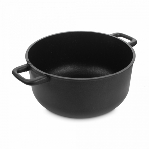 415.24 Кастрюля с антипригарным покрытием, 24 см, 5.3 л, литой алюминий с алмазным порошком, черный item