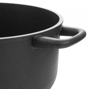 415.24 Кастрюля с антипригарным покрытием, 24 см, 5.3 л, литой алюминий с алмазным порошком, черный item