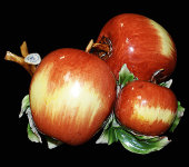 Декоративная веточка "Три яблока", Artigiano Capodimonte