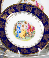 Набор тарелок десертных 19 см Мэри-Энн "Мадонна, кобальт", 0179, Leander