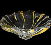 Салатник "Plantica" с золотом, Aurum Crystal s.r.o.