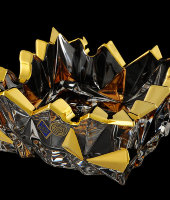 Пепельница "Glacier Gold", хрусталь, Bohemia Jihlava