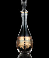 Графин, G147ZS-37D AMBER/STONES, стекло с позолотой и камнями, Combi