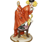 Статуэтка "Клоун на стуле",  Venere Porcellane d'Arte