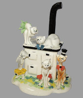 Статуэтка "5 кошек на печи", Zampiva 