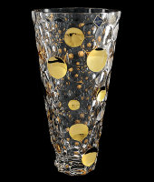 Ваза "Lisboa" золото, Bohemia Jihlava