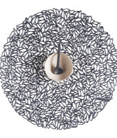 Салфетка подстановочная, винил, диам. 38 см, STEEL BLUE