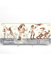 Блюдо прямоугольное для торта "Басни Лафонтена", Gien