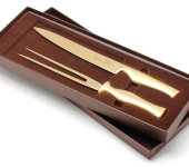 Набор разделочный, нож и вилка, серия 39000 Virtu Gold, IVO
