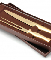 Набор разделочный, нож и вилка, серия 39000 Virtu Gold, IVO