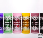 Хрустальные стаканы для виски "Сантра", набор 6 шт, Arnstadt Kristall