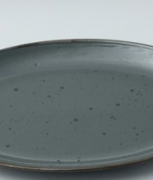Блюдо овальное 31 см, "Alumina Graphite", PORCELANA BOGUCICE