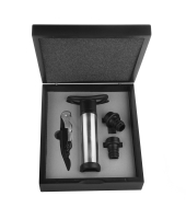 Набор винных аксессуаров, 4 предмета, нерж. сталь, пластик