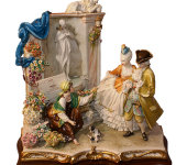 Статуэтка "Цветочница у фонтана", Porcellane Principe