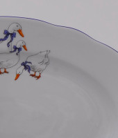 Блюдо овальное, 23 см, Мэри-Энн "Гуси", 0807, Leander