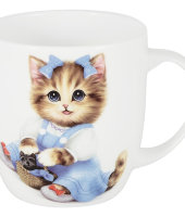 Кружка Котёнок в голубом
